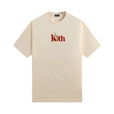 Pre-owned Kith X The Grinch Max Serif Tee 'sandrift' | Cream | Men's Size L