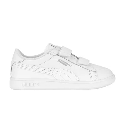 Pre-owned Puma Smash 3.0 Leather Velcro Little Kid 'white' | Kid's Size 3