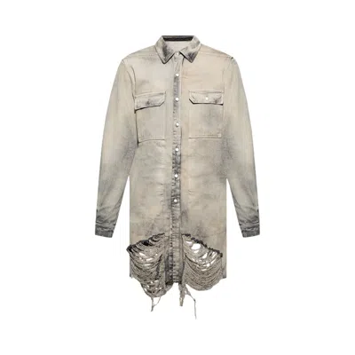 Pre-owned Rick Owens Outershirt 'mineral Pearl' | Multi-color | Men's Size 50