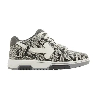 Pre-owned Off-white Out Of Office 'python Embossed' | Grey | Men's Size 39 In Gray