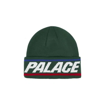 Pre-owned Palace Basically A Beanie 'huntsman' | Green | Men's Size Onesize