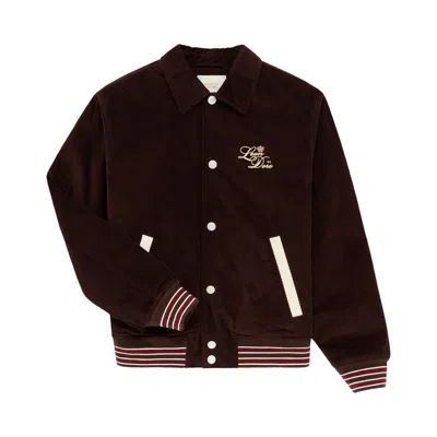 Pre-owned Aimé Leon Dore Leon Dore Team Jacket 'decadent Chocolate' | Brown | Men's Size Xl