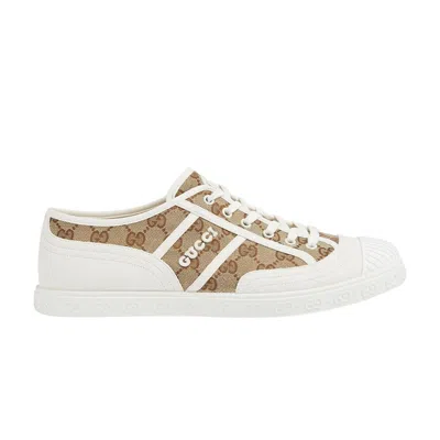 Pre-owned Gucci Gg Canvas Trainer 'white Beige Monogram' | Cream | Men's Size 9