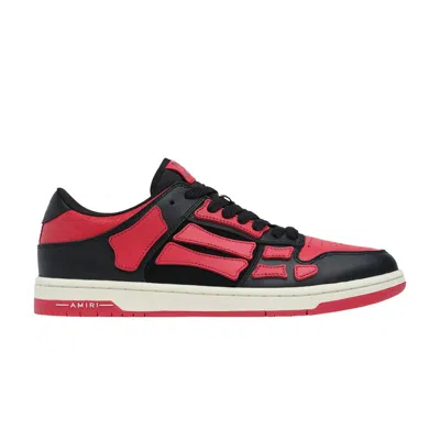 Pre-owned Amiri Skel Top Low 'black Varsity Red' | Men's Size 44