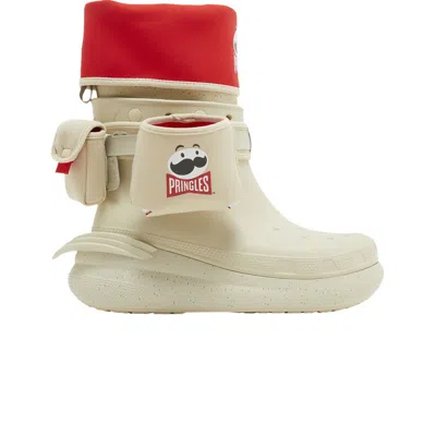 Pre-owned Crocs Pringles X Classic Crush Boot 'bone' | Cream | Men's Size 7 In White
