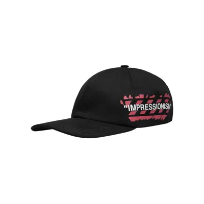Pre-owned Off-white Stencil Baseball Cap 'fuchsia' | Black | Men's Size Onesize
