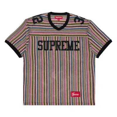 Pre-owned Supreme Open Knit Football Top 'multicolor' | Multi-color | Men's Size Xxl