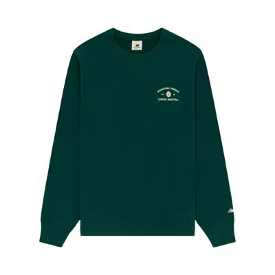 Pre-owned Aimé Leon Dore X New Balance Sonny Ny Iftb Crewneck Sweatshirt 'rainforest' | Green | Men's Size Xl