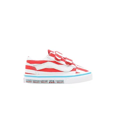 Pre-owned Vans Where's Waldo? X Old Skool Toddler 'international Stripes' | White | Infant Size 7