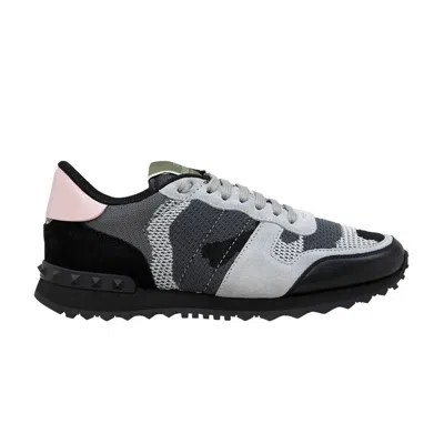 Pre-owned Valentino Garavani Valentino Valentino Rockrunner 'grey Pink Camo' | Men's Size 36