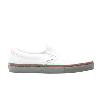 Pre-owned Vans Classic Slip On Lx 'marc Jacobs' | White | Men's Size 9