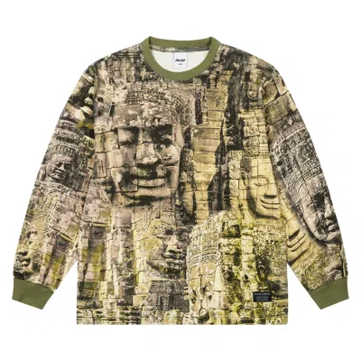 Pre-owned Palace 2-tone Waffle Long-sleeve 'camo' | Multi-color | Men's Size Xl