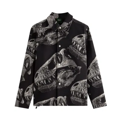 Pre-owned Kith For Amnh T-rex Coaches Jacket 'black' | Men's Size Xxl