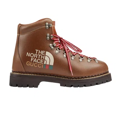 Pre-owned Gucci The North Face X  Ankle Boot 'brown' | Men's Size 8.5