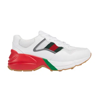 Pre-owned Gucci Wmns Rhyton 'white Red Green Reflective' | Women's Size 39.5