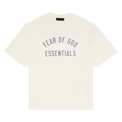 Pre-owned Essentials Fear Of God  Jersey Crewneck Tee 'shell' | Cream | Men's Size Xxs