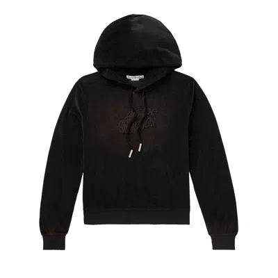 Pre-owned Acne Studios Velour Hooded Sweater 'black' | Women's Size M