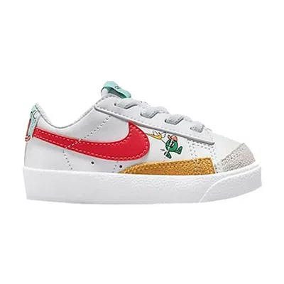Pre-owned Nike Blazer Low '77 Td 'creative Adventures' | White | Infant Size 5