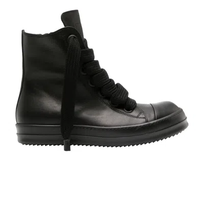Pre-owned Rick Owens Lido Jumbo Laced Sneaker 'triple Black' | Men's Size 41