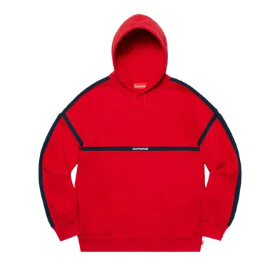 Pre-owned Supreme Warm Up Hooded Sweatshirt 'red' | Men's Size L