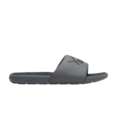 Pre-owned Puma Cool Cat 2.0 Slides Big Kid 'cool Dark Grey' | Kid's Size 4 In Gray