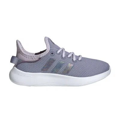 Pre-owned Adidas Originals Adidas Cloudfoam Pure Big Kid 'silver Violet Glitter' | Grey | Kid's Size 2.5 In Gray
