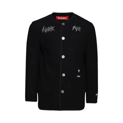 Pre-owned 032c Ghost Writer Wool Janker 'black' | Men's Size 52