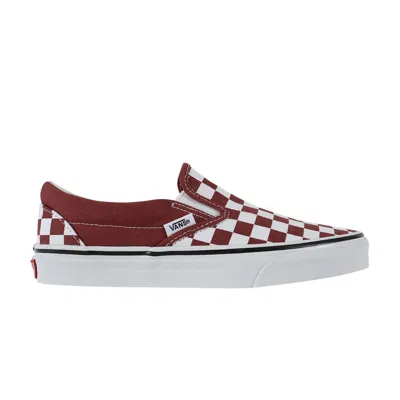 Pre-owned Vans Slip-on 'checkerboard Apple Butter' | Red | Men's Size 8