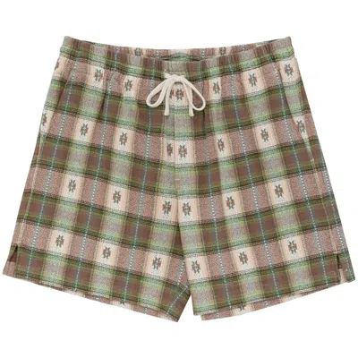 Pre-owned Aimé Leon Dore Patterned Leisure Short 'ikat Plaid' | Multi-color | Men's Size L