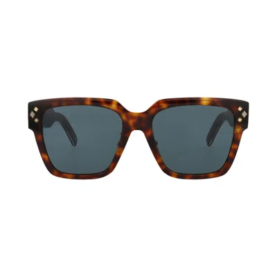 Pre-owned Dior Square Sunglasses 'havana/blue' | Brown | Men's Size Onesize