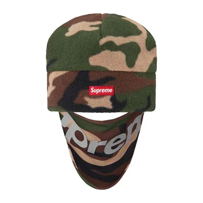 Pre-owned Supreme X Polartec Facemask Beanie 'woodland Camo' | Multi-color | Men's Size Onesize