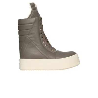 Pre-owned Rick Owens Hollywood Runway Mega Geobasket High 'dust Milk' | Grey | Men's Size 41 In Gray