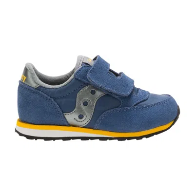 Pre-owned Saucony Jazz Hook & Loop Big Kid 'blue Yellow' | Kid's Size 11.5