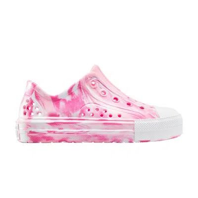 Pre-owned Converse Chuck Taylor All Star Play Lite Cx Low Ps 'tie-dye - Chaos Fuchsia' | Pink | Kid's Size 12