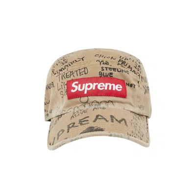 Pre-owned Supreme Gonz Poems Camp Cap 'khaki' | Tan | Men's Size Onesize