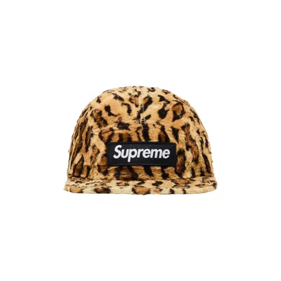 Pre-owned Supreme X Goodenough Crushed Rayon Pile Camp Cap 'leopard' | Multi-color | Men's Size Onesize