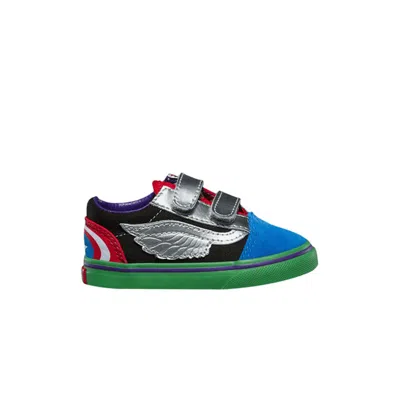 Pre-owned Vans Marvel X Old Skool Velcro Toddler 'avengers' | Multi-color | Infant Size 7