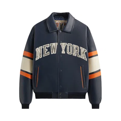Pre-owned Kith & Avirex For The New York Knicks Legend Jacket 'navy' | Blue | Men's Size M
