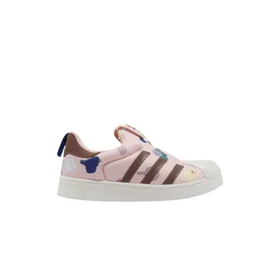 Pre-owned Adidas Originals Adidas Lego X Superstar 360 I 'allover Print - Wonder Quartz' | Pink | Infant Size 6.5