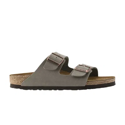 Pre-owned Birkenstock Arizona Birkibuc 'stone' | Grey | Men's Size 42