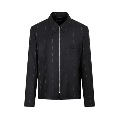 Pre-owned Givenchy Zipped Short Structured Jacket 'black' | Men's Size 46