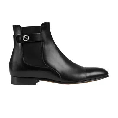 Pre-owned Gucci Blondie Ankle Boot 'black' | Men's Size 10