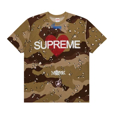 Pre-owned Supreme Announcing Tee 'chocolate Chip Camo' | Multi-color | Men's Size S