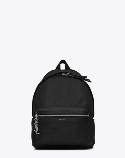 Saint Laurent Mini City Backpack In Black