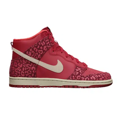 Pre-owned Nike Wmns Dunk High Skinny 'red Leopard Print' | Women's Size 11