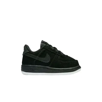 Pre-owned Nike Force 1 Lv8 Style Td 'black Corduroy' | Infant Size 5