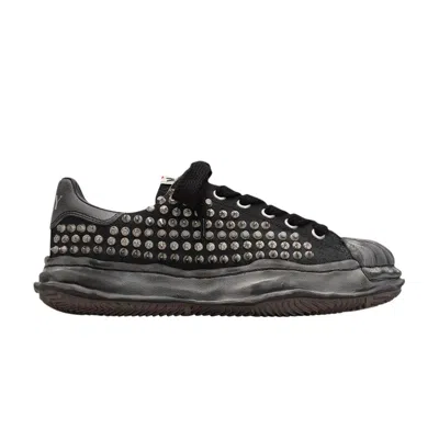 Pre-owned Miharayasuhiro Maison Mihara Yasuhiro Maison Mihara Yasuhiro Blakey Og Sole Studded Canvas Low 'black' | Men's Size