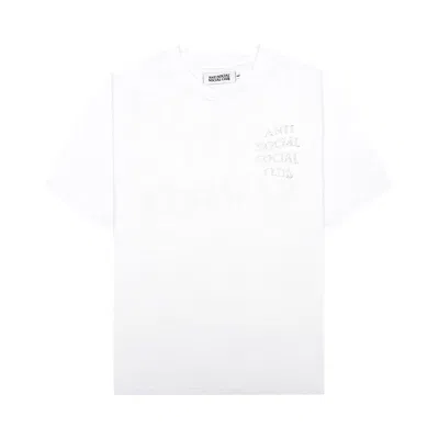 Pre-owned Anti Social Social Club Mind Games Rhinestone Tee 'white' | Men's Size Xl
