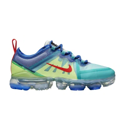 Pre-owned Nike Air Vapormax 2019 Gs 'blue Jade Volt' | Kid's Size 5