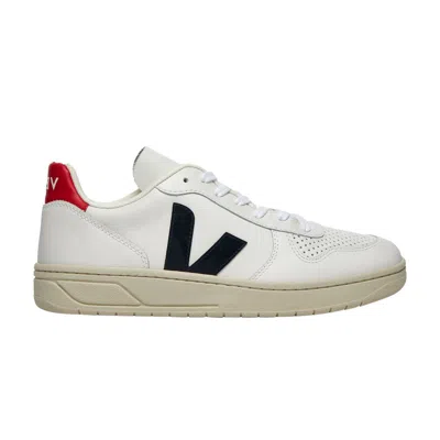 Pre-owned Veja V-10 'white Nautico Pekin' | Men's Size 44